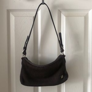 The Sak hand crochet mini shoulder bag in brown